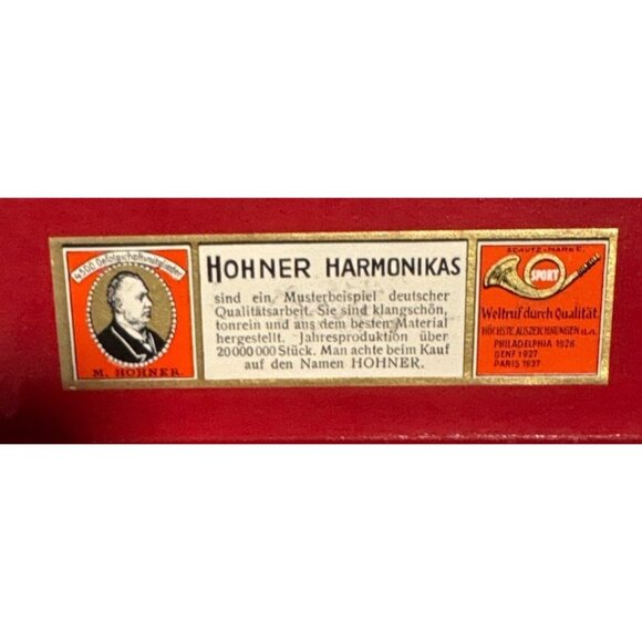 Vintage M. Hohner Unsere Lieblinge Harmonica Original Germany Chromatic Model - Picture 2 of 11